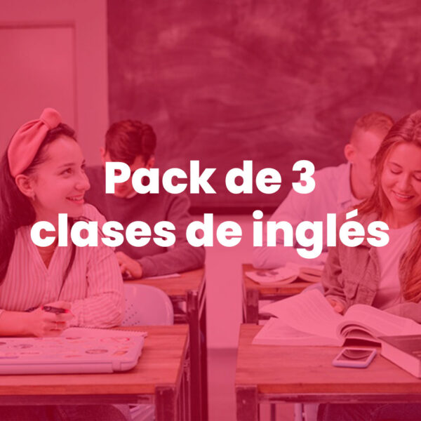 Pack 3 clases de inglés